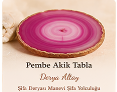 Pembe Akik Tabla Büyük Boy